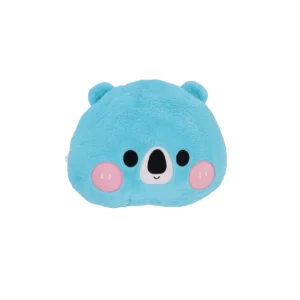 Teddy Face Cushion-Blue